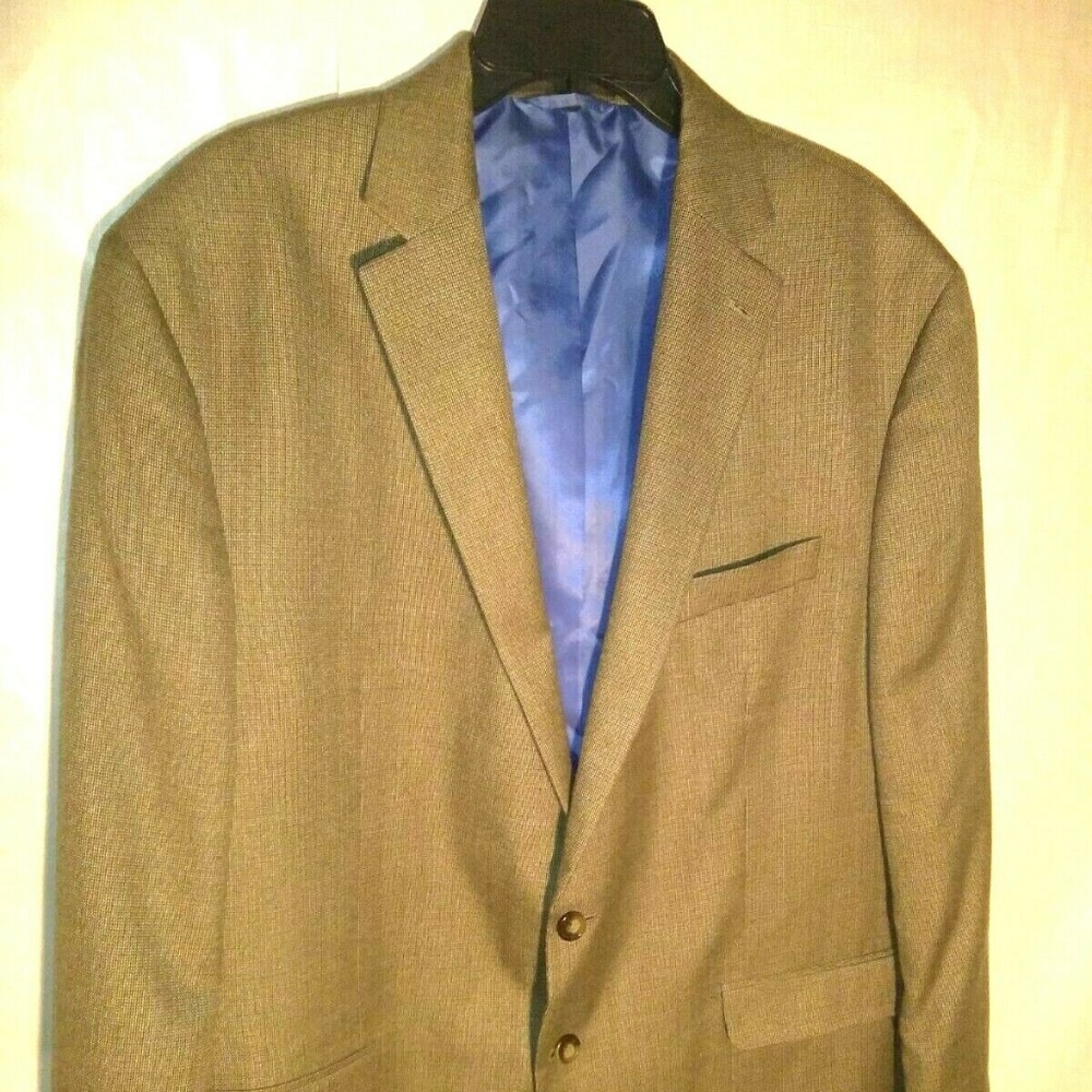 Chaps Men's size 40R Brown 2 Buttons Jacket Blazer